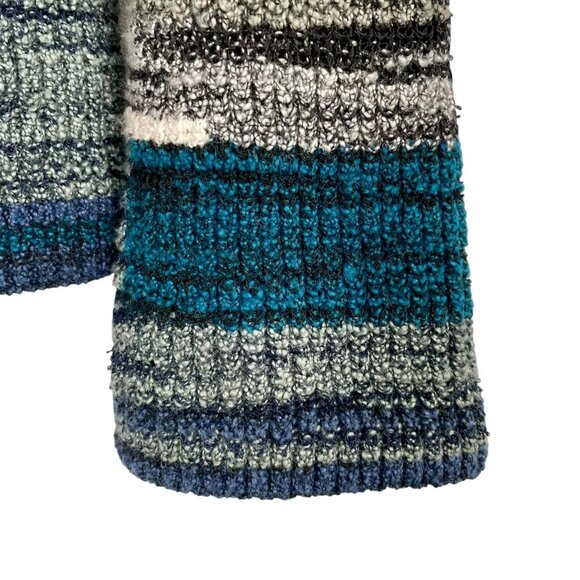 NIC+ZOE Cotton Wool Blend Knit Open Front Cropped Cardigan Womens L Multi-Color - Picture 5 of 12